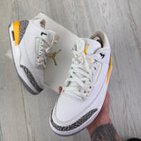 Jordan 3 Women’s White & Yellow Trainers - Uk 6.5