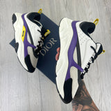 Dior B22 Men’s Purple Yellow White Runners - 45 (Fit Uk 10)