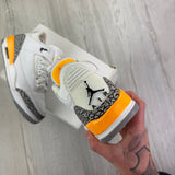 Jordan 3 Women’s White & Yellow Trainers - Uk 6.5