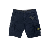 Stone Island Men’s Navy Cargo Shorts - Uk 34