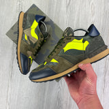 Valentino Men’s Camo Rockrunner Trainers Neon Hint - 41 (Uk 7/7.5)