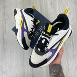 Dior B22 Men’s Purple Yellow White Runners - 45 (Fit Uk 10)