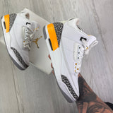 Jordan 3 Women’s White & Yellow Trainers - Uk 6.5