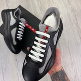 Prada Men’s America's Cup Black & Grey Trainers