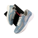 Prada Cups Men’s Baby Blue Trainers - Uk 8