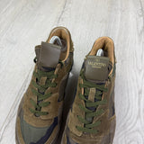 Valentino Men’s Khaki Camo Rockstud Trainers - Uk 9