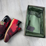 Valentino Men’s Red / Maroon Camo Rockrunner Trainers